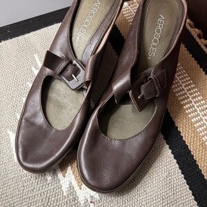 AEROSOLES Women's Dark Brown Loafers